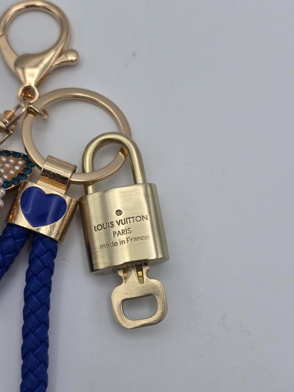 Louis Vuitton Gold Lock 🔑 Authentic LV Padlock + Unbranded Fox Head Bag Charm - Picture 8 of 8